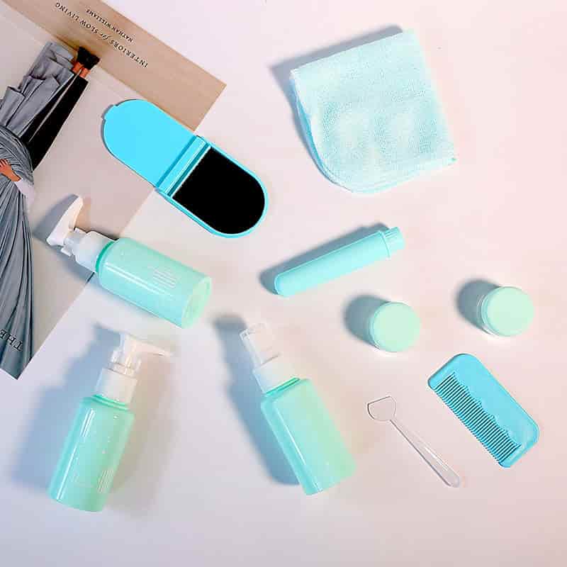  Travel Kit PET Pump Sprayer Empty Cosmetic Packaging Set Plastic Bottle for Cream 