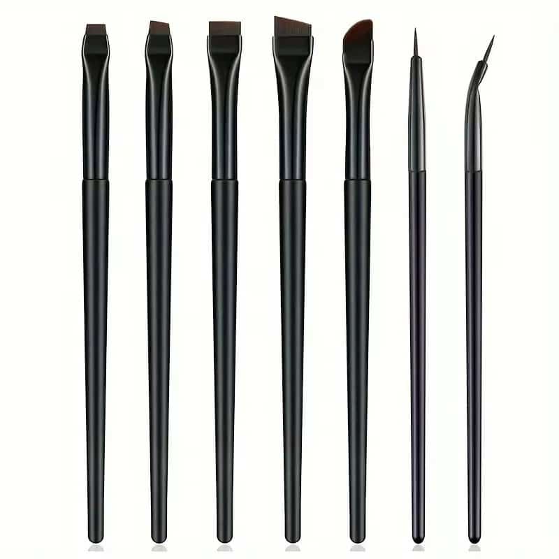Ultra Fine Flat Head Fine Oblique Eyeliner Brush Portable Beauty Tool