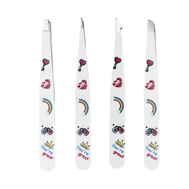 Wholesale Hot Selling Colorful Eyebrow Tweezers Beauty Makeup Tools 