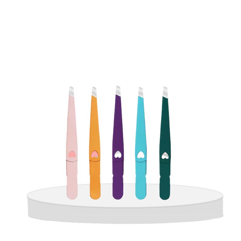 Professional High Quality Multiple Colors Eyebrow Hair Clip Tweezers