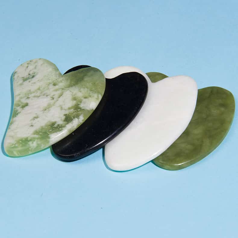 Facial Massage Gua Sha Tool Jade Massager Facial Scraping Board