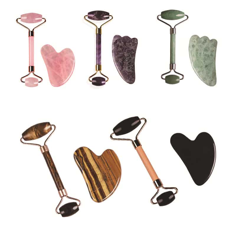 Multiple Colors Jade Face Lifting Massager Jade Roller Facial Massage