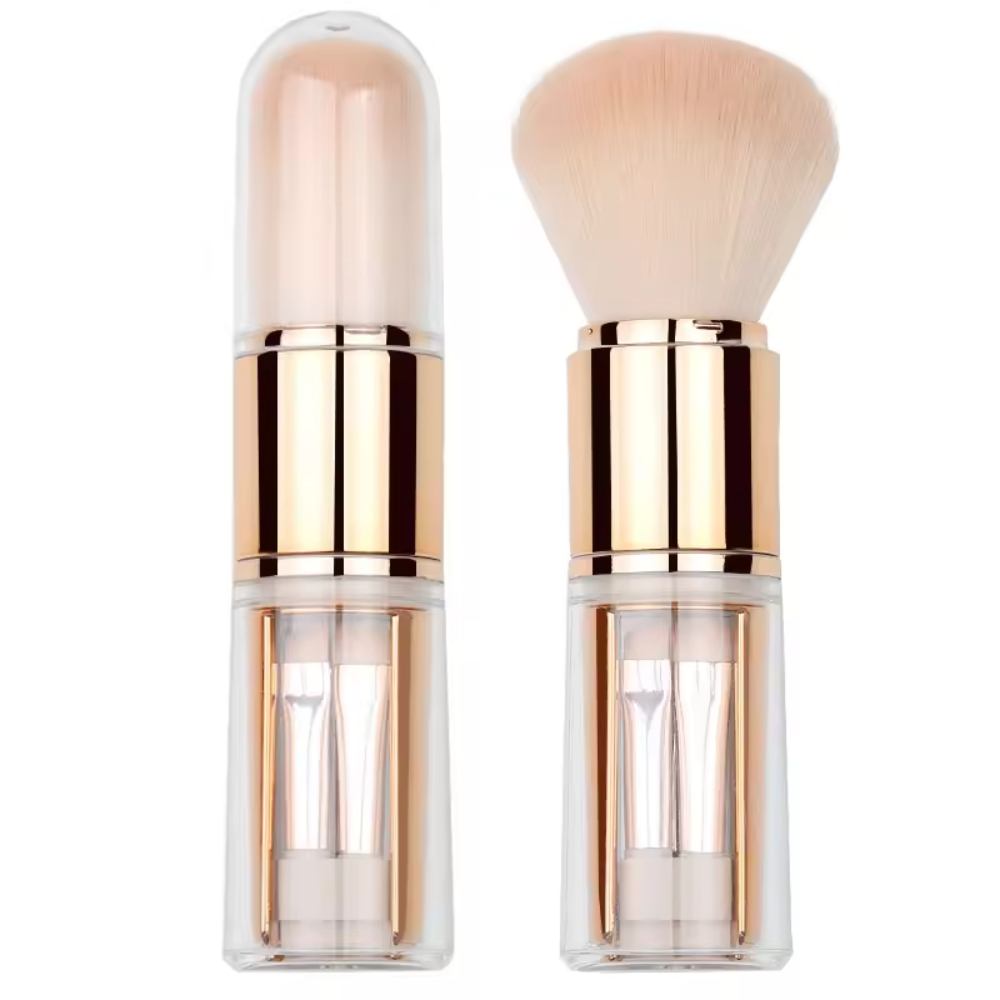 High Quality Portable 5-in-1 Makeup Brush Mini Powder Brush Eyeshadow Brush Flat Style Travel Beauty Tools Custom logo