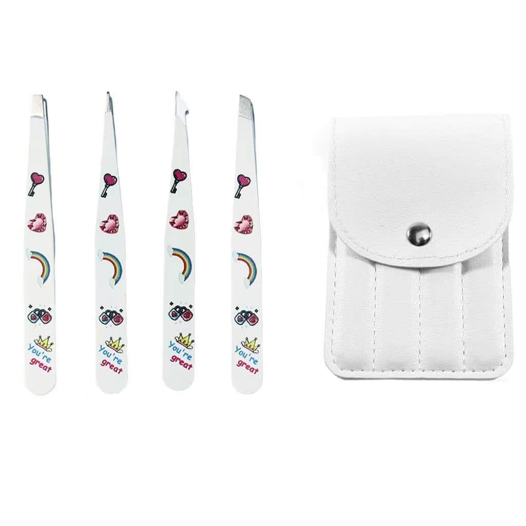 4-Piece Set Durable Eyebrow Tweezers Eco-Friendly Facial  Personal Care（2）.jpg