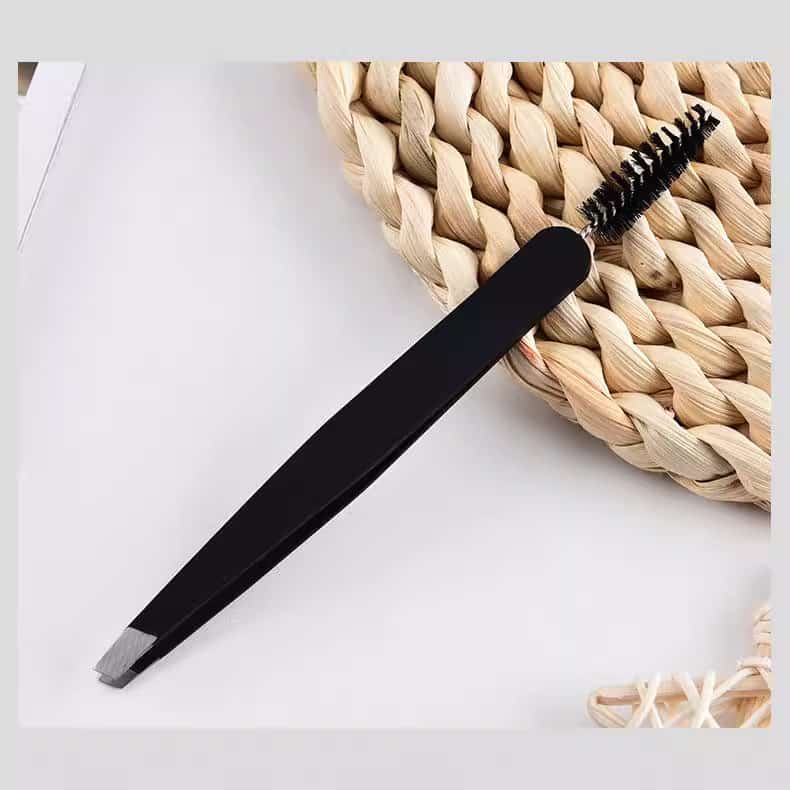 Black Brow Tweezers with Comb eyebrow Tweezers.jpg
