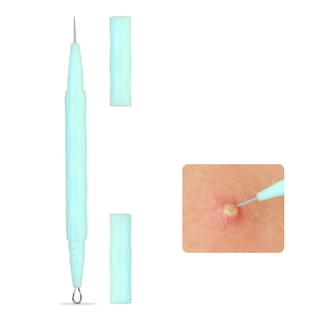 Stainless Steel Double-headed Acne Needle Holder Tip Acne Beauty Needle Diamond Handle for Remove Blackhead.jpg