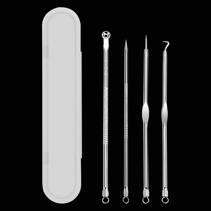 Beauty Tools Stainless Steel Blackhead Remover Extractor Tool Curved Comedone Pimple Acne Removal Kits(2).jpg