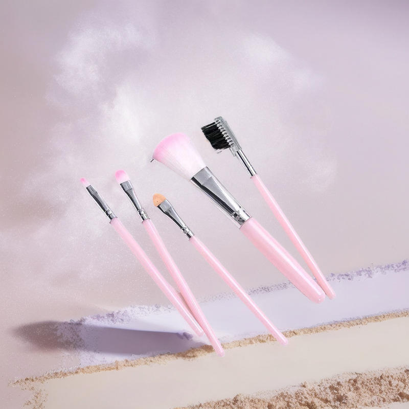 1748624306588121.jpg 5pcs Pink Handle Makeup Brush Cheap Softer Blush Powder Foundation Makeup Brush Set(2).jpg