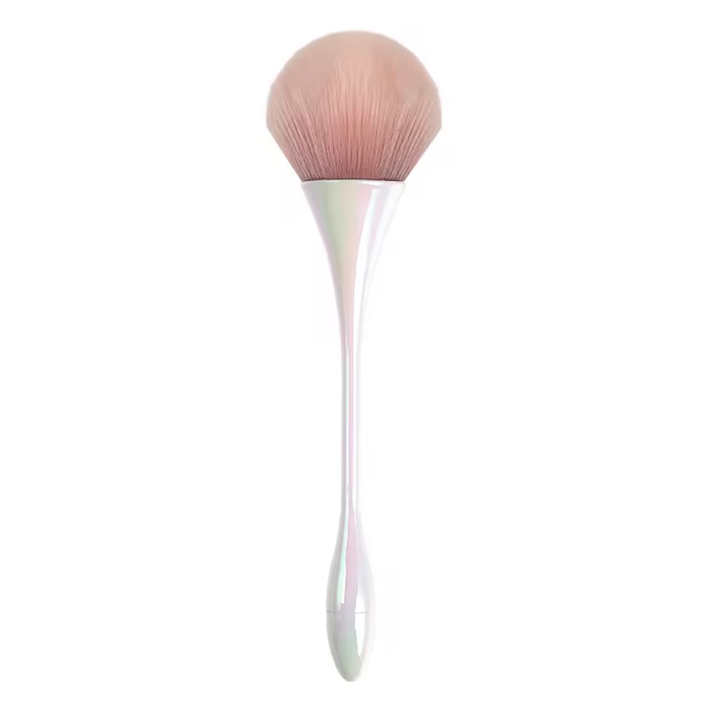 Plastic Handle Eco-friendly Bristles Personalized Makeup Brush Unique Appearance Custom logo Loose Powder Brush.jpg