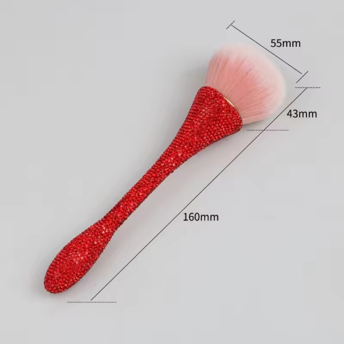 Wholesale Multi-Color Luxury Rhinestone Manicure Supplies Anti-Slip Beauty Tool Custom Nail Cleaning Brush Nail Brush.jpg