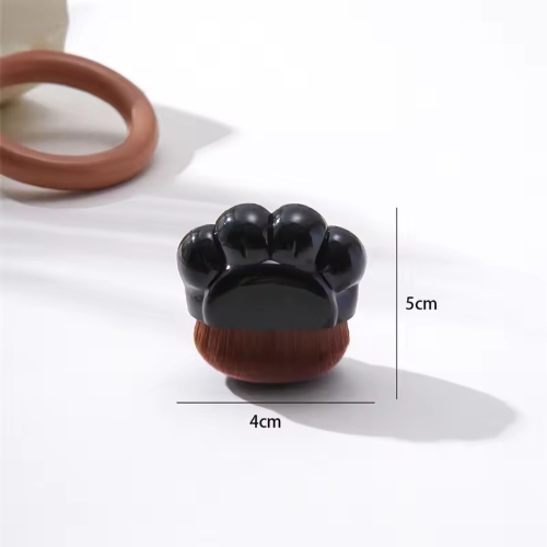 Portable New Model 55 Cat Paw Foundation Concealer Brush Fast Non-Powder Single Makeup for Face Synthetic Hair Plastic Handle_1.jpg