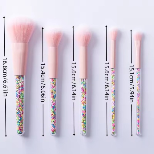 Custom Logo Private Label Glitter Rainbow 7-Piece Synthetic Hair Professional Eye Face Makeup Set Mini Travel Bag Small_2.jpg